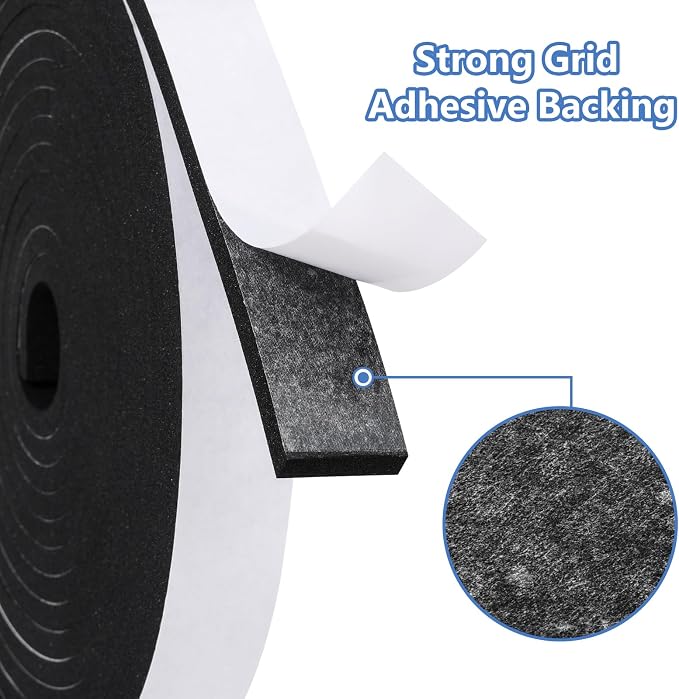 Weather Stripping Door Seal Strip- 2 Inch X 1/2 Inch X 10Feet, Strong Adhesive - Image 3