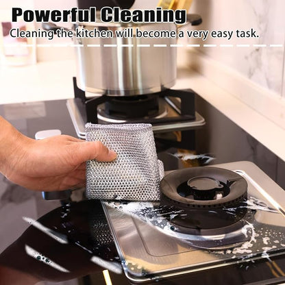 Navona 30 Pcs New Upgrade Steel Wire Dishcloth, Double-Layer Steel Wire - Image 5