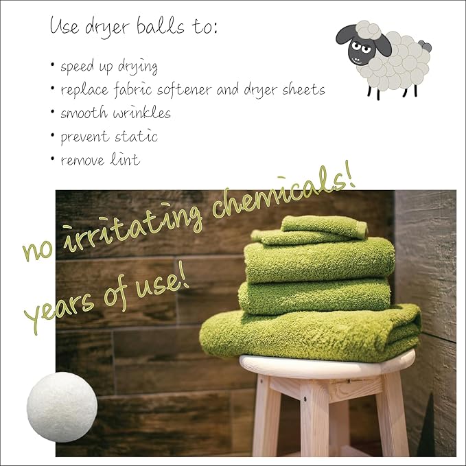 Three by Three Seattle Felt·Like·it!™ Wool Dryer Balls + Storage Bin: Reduce - Image 6