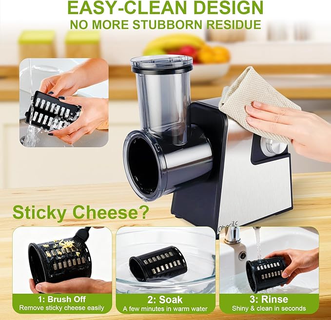 Upgraded 300W Electric Cheese Grater - Image 5