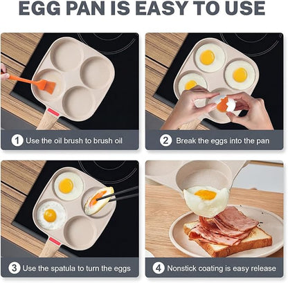 4‑Cup Nonstick Egg Pan Set - Image 6