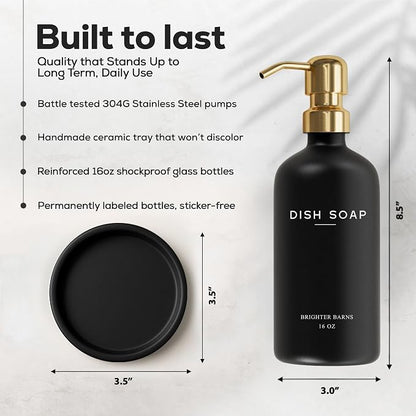 Luxury Glass Dish Soap Dispenser - Image 3