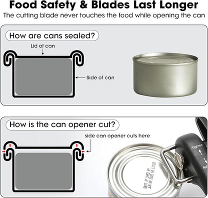 Beneno Can Opener, Manual Side Safe Cut Can Opener Smooth Edge - Image 5