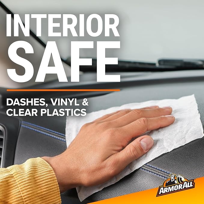 Armor All Car Cleaning Wipes for Interior and Car Exterior, 90 Wipes Each - Image 5