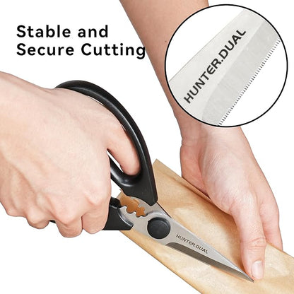 Kitchen Scissors for Food, HUNTER.DUAL Heavy Duty Come Apart Poultry Shears for - Image 8