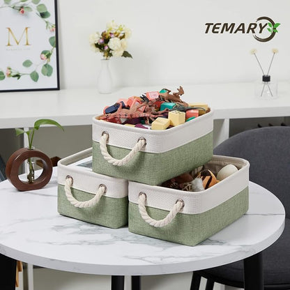 Temary Small Storage Baskets Small Fabric Bins - Image 5