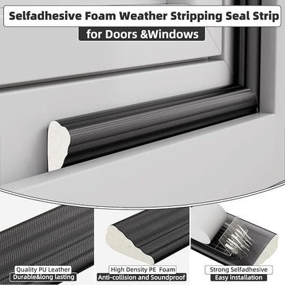 9.8 Ft Weather Stripping Seal Strip - Image 2
