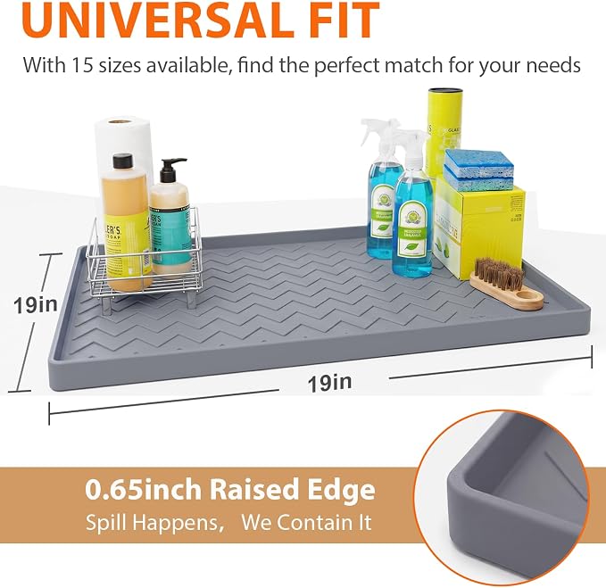 TigeJoy 19" x 19" Under Sink Mats - Image 2