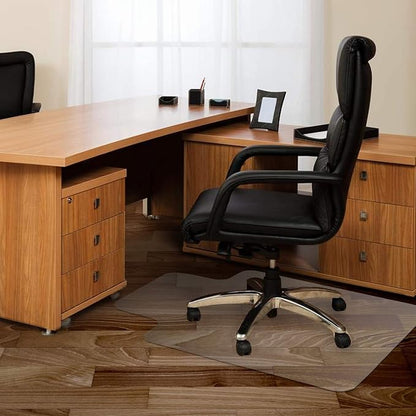 Azadx Office Chair Mat for Hardwood Floor 36 x 48'', Office Mat Plastic - Image 2