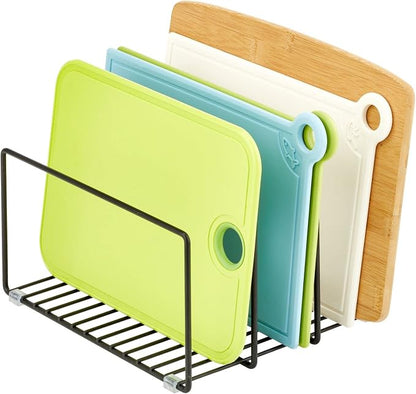 mDesign Metal Pan Organizer for Kitchen Cabinet, Pantry Shelf - Image 6