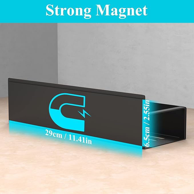 HuggieGems 6 Pack Magnetic Spice Storage Rack Organizer - Image 3
