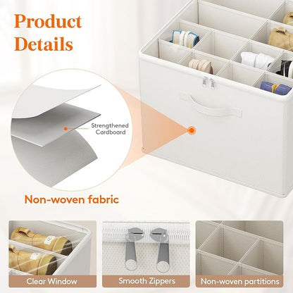 Lifewit Shoe Storage Organizer for Closet Fits 12-16 Pairs, Fabric Large Shoe - Image 3