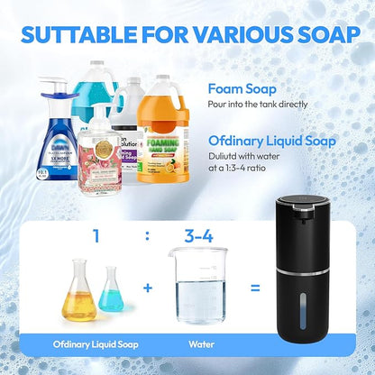 Automatic Foaming Soap Dispenser, Touchless Foam Soap Dispenser, 12.8oz - Image 5