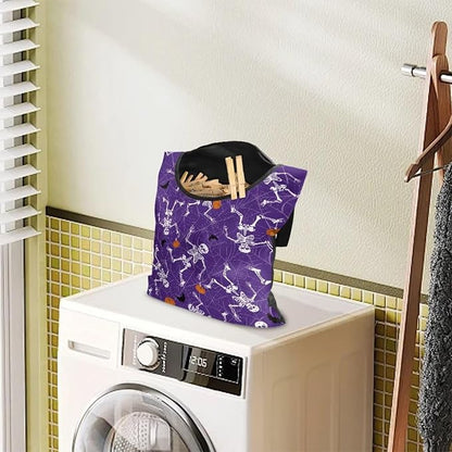 Gothic Skull Summer Clothes Pin Bag Clothespin Bags Holder Clothespin Holder - Image 3