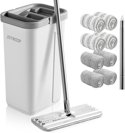 JOYMOOP Mop and Bucket with Wringer Set, Hands Free Flat Floor Mop and Bucket - Image 7