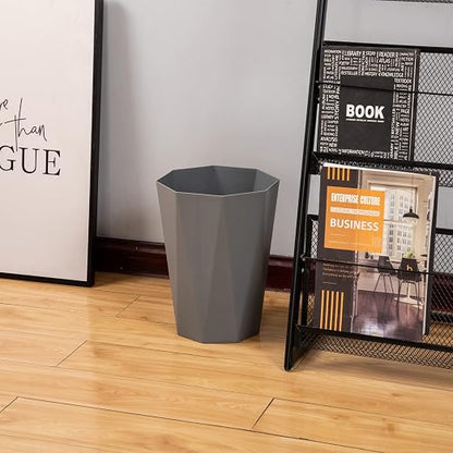 12L Trash Can Wastebasket Plastic Trash Bin Garbage Container Rubbish Can Paper - Image 6