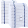 Dish Towels Set (Value Pack of 30) Size 15x25 Inch, 100% Cotton Soft & Absorbent Linen Kitchen Towels, Tea Towels, Reusable Cleaning Cloths for Household Cleaning (Blue)