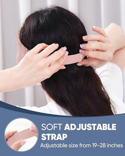 MZOO Sleep Eye Mask for Side Sleeper Men Women, Zero Eye Pressure 3D Sleeping Mask, Light Blocking Patented Design Night Blindfold, Soft Eye Shade Cover for Travel, Pink