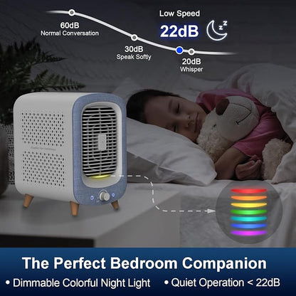 Jafanda Air Purifier for Home Bedroom 780sq ft, HEPA & Activated Carbon - Image 4