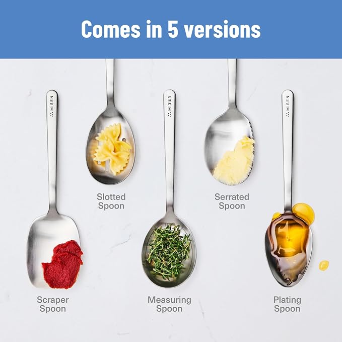 Misen Serrated Chef Spoon – Stainless Steel Multipurpose Cooking Spoon - Image 7