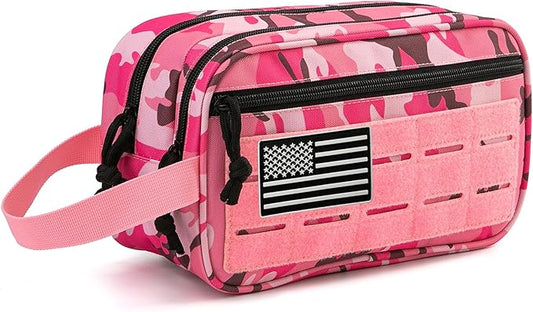 QT&QY Tactical Toiletry Bag For Women Hygiene Bag EDC Military Tool Molle Pouches Small Dopp Kit Mens Shaving Kit Travel shower Bags