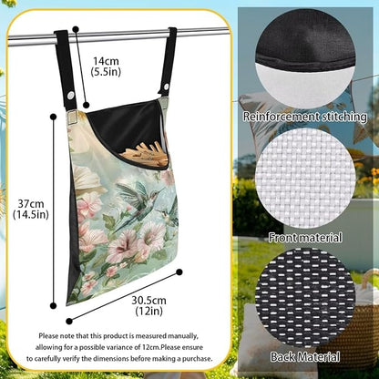 2 Pcs Hummingbird Clothespin Bag - Image 7