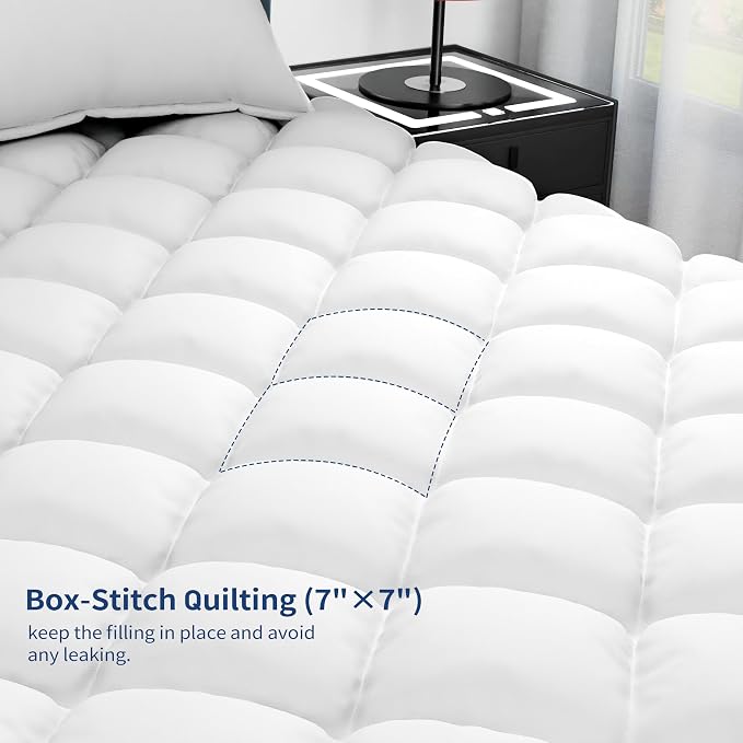 Sunflower Twin XL Mattress Pad, Hypoallergenic Cotton Mattress Cover College - Image 8