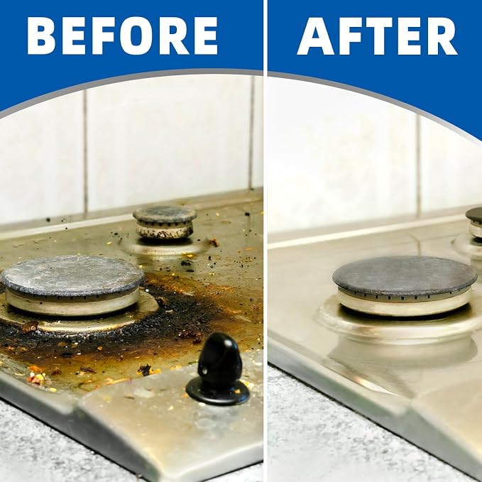 Glass Cooktop Cleaner Kit & Polish - 10 oz Stove Top Cleaner - Image 5