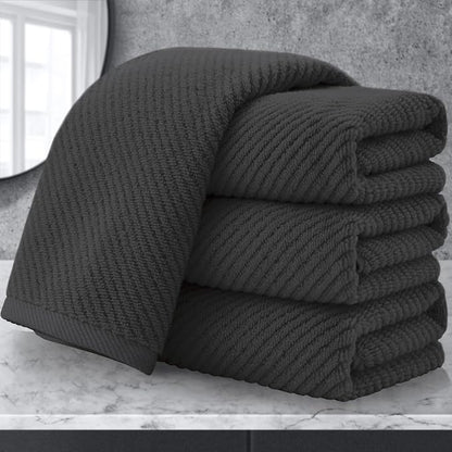 VOOVA & MOVAS Gray Hand Towels for Bathroom, Large 18" x 28" by VOOVAMOVAS
