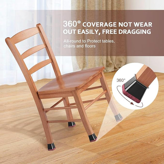 YOZON Chair Leg Floor Protector Chair Leg Protectors - Image 2