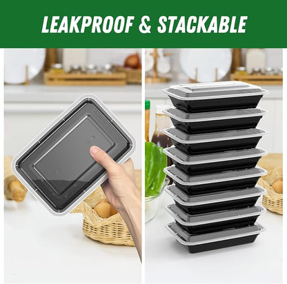 Dealusy 50 Pack 28 oz Meal Prep Containers Reusable - Image 4