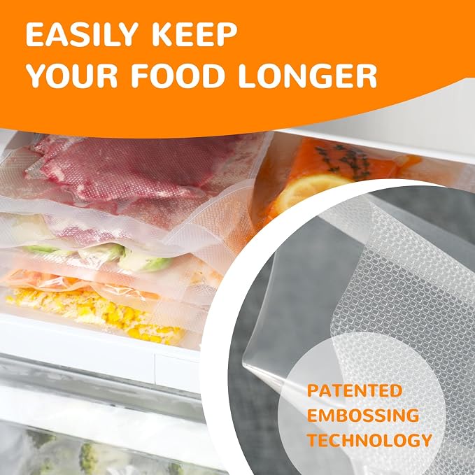 All-in-One Variety Pack Vacuum Sealer Bags & Rolls – 50x 6''x10'', 70x 8''x12'' - Image 6