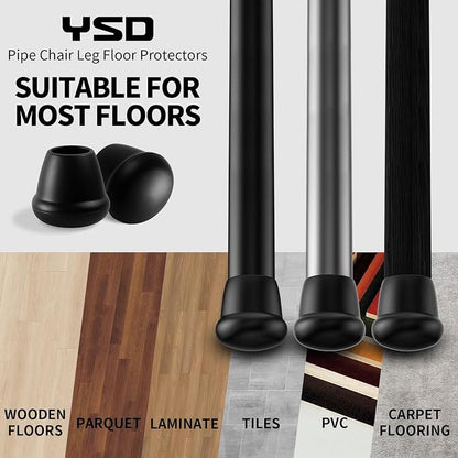 1 Inch Heavy Duty Rubber Chair Leg Caps - Image 6