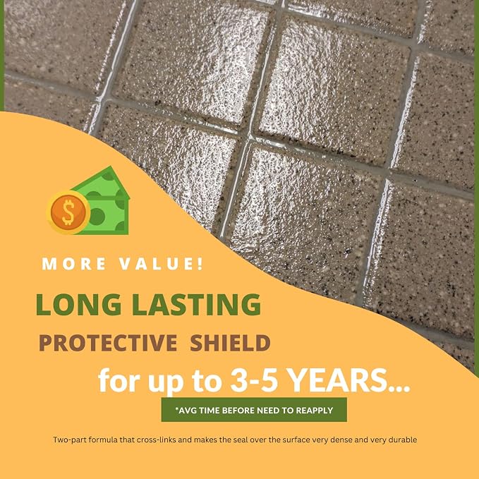 CoverTec GlazeGuard Matte Ceramic & Porcelain Tile, Grout Sealer Flat Finish - Image 3