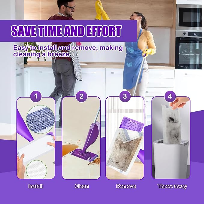 50 Pack Disposable Mop Pad Compatible - Image 5