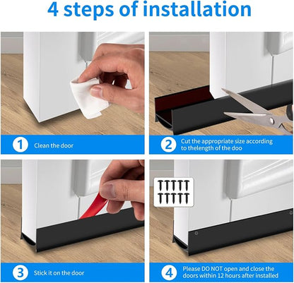 Door Draft Stopper, Strong Adhesive Door Sweep - Image 7