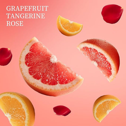 Power Mist Hand Sanitizer Spray, Scented Hydrating Hand Sanitizers Travel Size Refillable, Pocket Portable 3-Pack (Sunset over Grapefruits) 0.93Fl Oz 460-Sprays Each