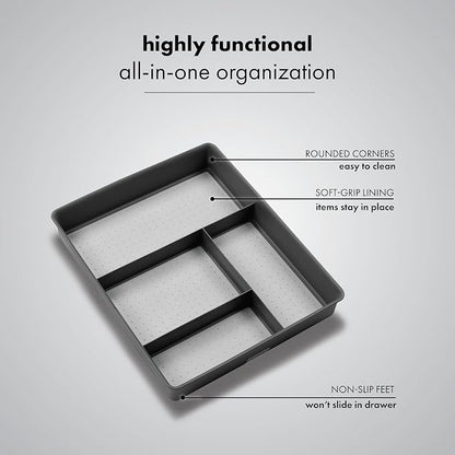 madesmart 4 Compartment Drawer Organizer, Office Tools, & Small Household Items - Image 2