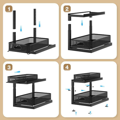 2-Pack Under Sink Storage Organizer - Image 6