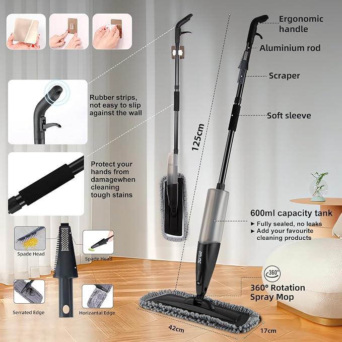 Microfiber Spray Mop for Floors Dry and Wet Mop - Image 5
