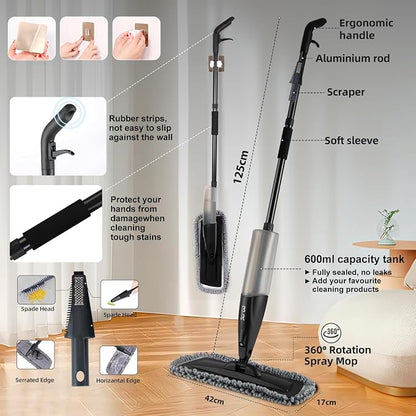 Microfiber Spray Mop for Floors Dry and Wet Mop - Image 5