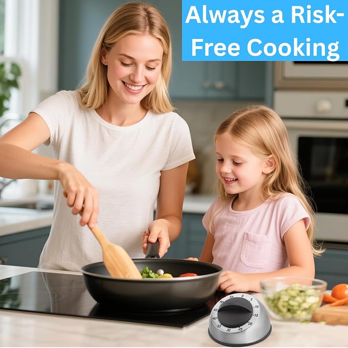 Kitchen Timer for Cooking, Chef Cooking Magnetic Timer - Image 3