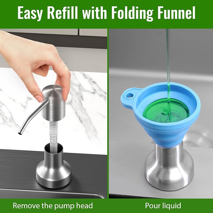 Soap Dispenser for Kitchen Sink, Kitchen Sink Soap Dispenser - Image 3