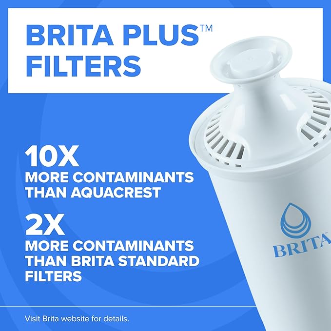 Brita Large 10 Cup Water Filter Pitcher, 1 BritaPlus Filter - Image 2