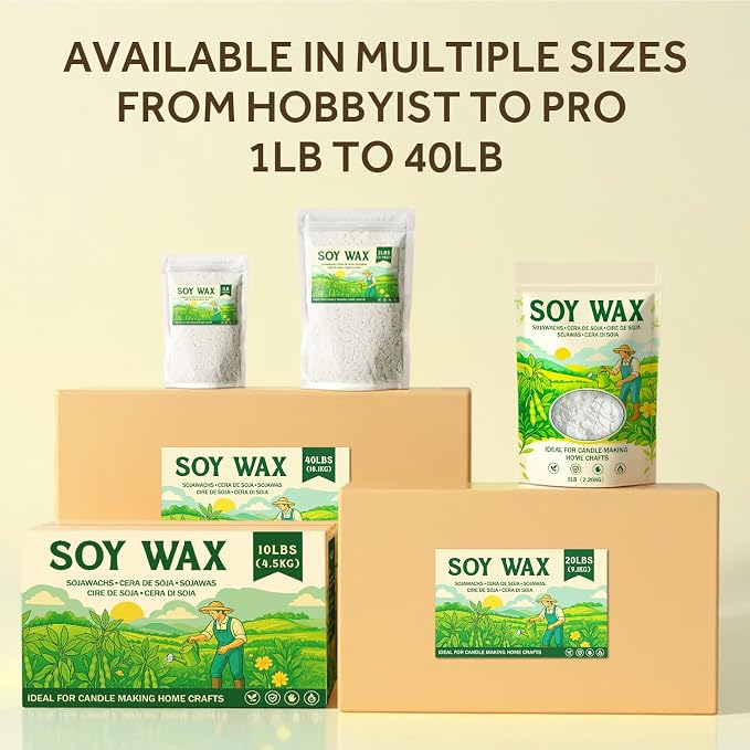 NORVENCE Soy Wax for Candle Making, Natural Soy Wax Flakes 1lb, Premium Candle - Image 8