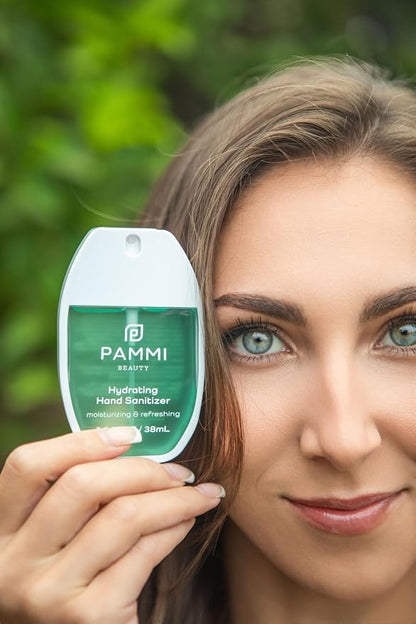 PAMMI Power Mist Hydrating Hand Sanitizer Spray, Portable Travel Size Pocket - Image 4
