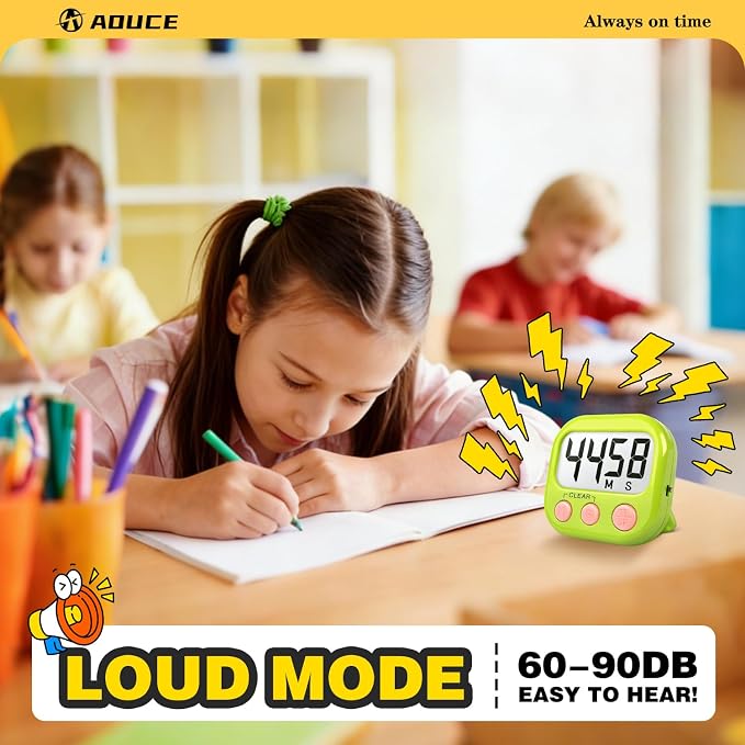Classroom Timers for Teachers Kids Large Magnetic Digital Timer 4 Pack - Image 2