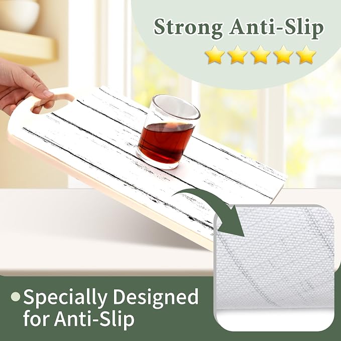 Shelf Liner for Kitchen Cabinets Non Adhesive Drawer Liner 12in x 20FT White - Image 2