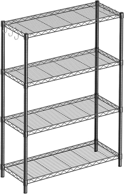 4-Shelf Adjustable Metal Shelf Wire Shelving Unit Storage Rack Display Shelf by GuanRiver