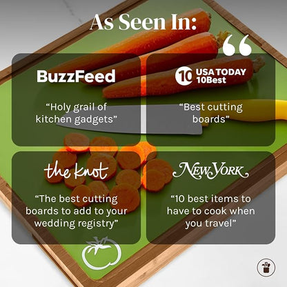 Cooler Kitchen Bamboo Wood Cutting Board Set - Image 9